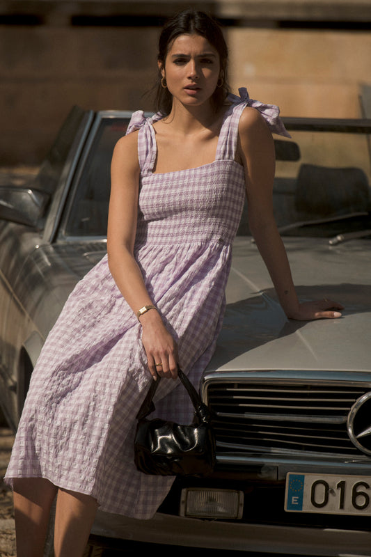 Melba Dress Dusky Lilac