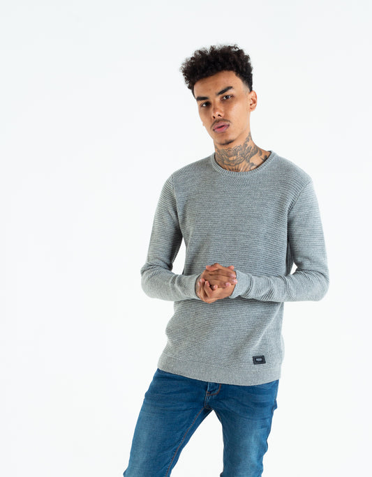 CAREY KNIT GRAVEL MEL