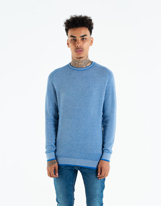 JONATHAN KNIT SNORKEL BLUE MEL