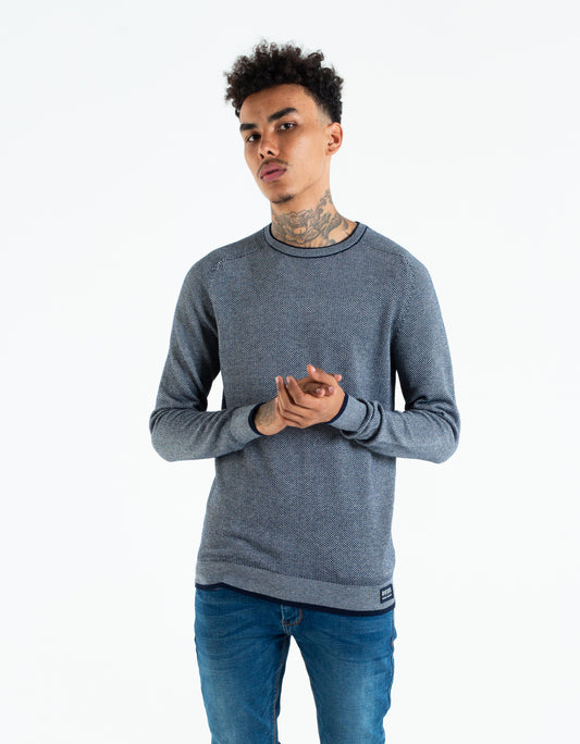 JONATHAN KNIT PURE NAVY MEL