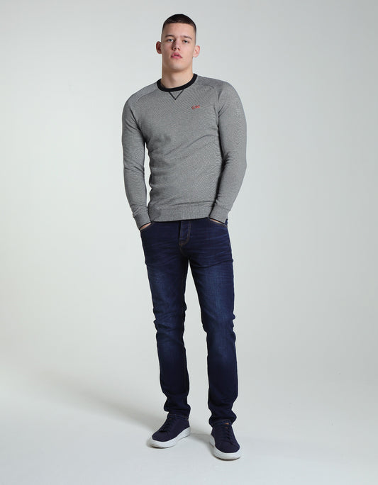 Joel Stripe Knit Navy