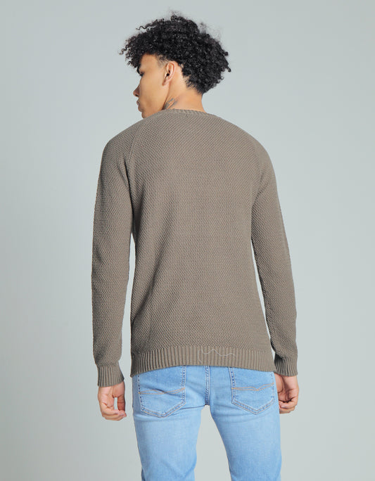 STEFAN KNIT OLIVE NIGHT MEL.